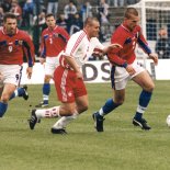 Pohled do hráčské historie Marka Nikla. Za národní tým odehrál v letech 1999 a 2000 pět duelů.