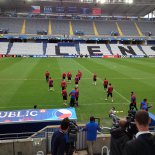 18:30 HODIN - Stadion v Lens - Oficiální trénink Česka začiná, prvních patnáct minut je otevřených pro média.